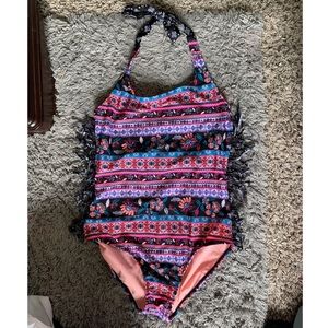 Girls One Piece Swim Suit